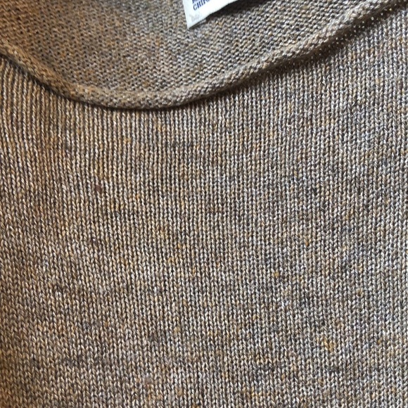 Zara linen blend soft long organic asymmetrical hem body dress heathered M - Picture 11 of 11